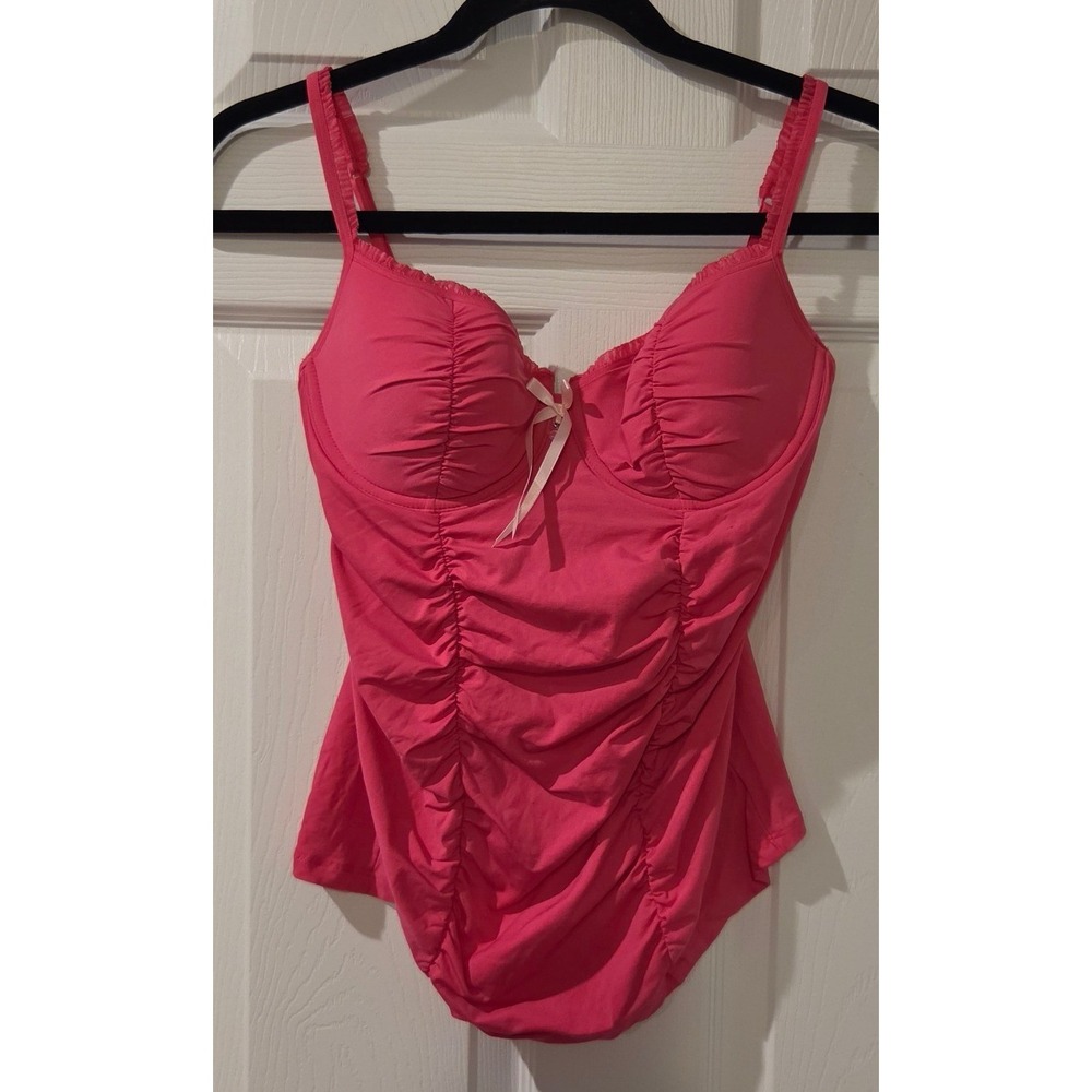 Vintage 2006 Victoria's Secret Sexy Little Things Pink Ruched Corset Top Large
